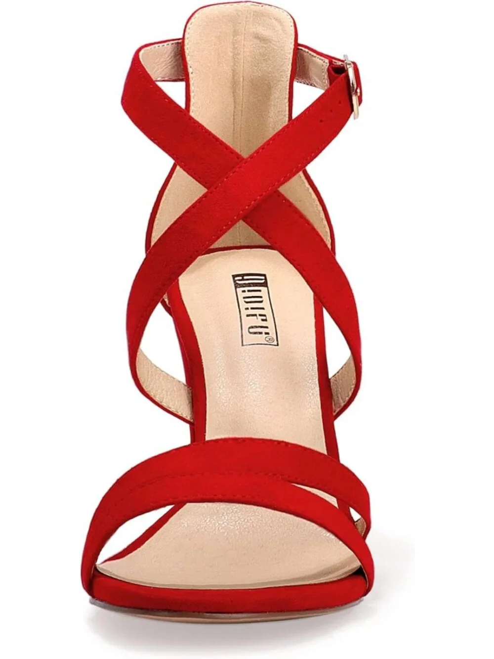 Strappy Chunky Heels - High Open Toe Ankle Strap Sandals for Stylish Comfort